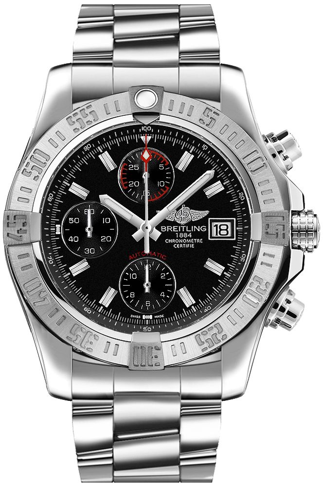 fake Breitling Avenger II Black Dial Men's Watch A1338111/BC32-170A